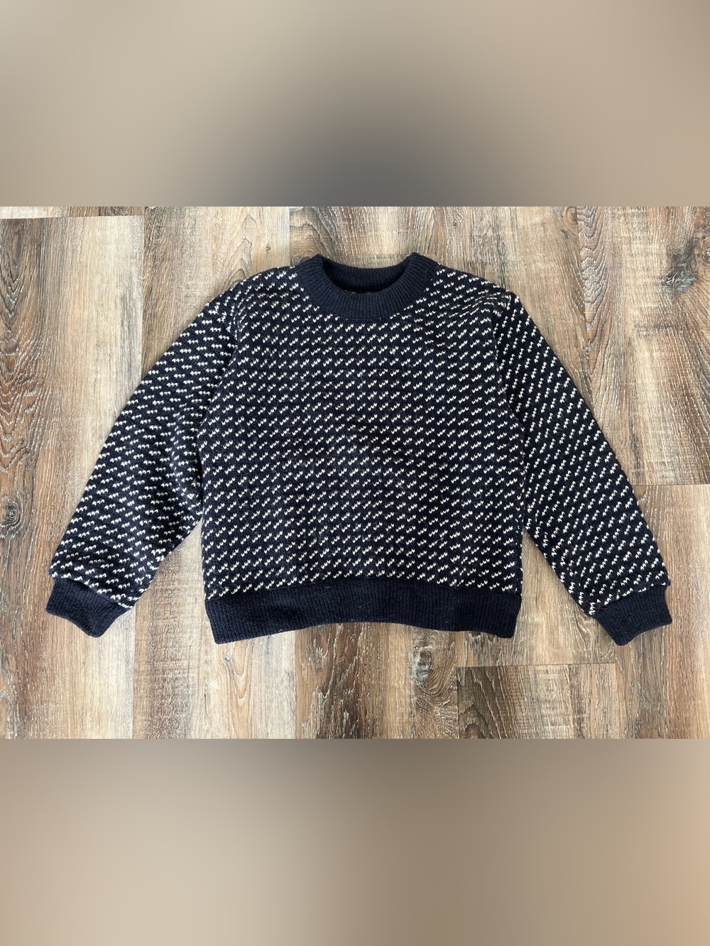 Vintage L.L. Bean Nordic Birdseye Wool Blend Fisherman Sweater